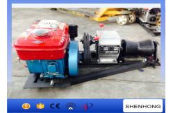 China Cylindrical Shape Diesel Cable Winch Steel 1 Ton For Transmission Line Erection supplier