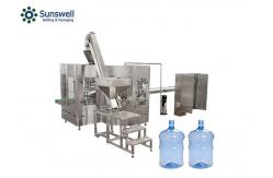 China PLC Control 5 Gallon Water Filling Machine SUS304 Bucket Bottle Filling Line supplier