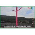 One Legged Air Dancer Pink Mini Inflatable Air Dancer With Blower 750w For Advertising for sale