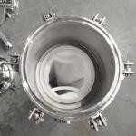 Filter Bag length 0.25m-3m Bag In Bag Out HEPA Filter Housing for Wire size 2x3mm Etc for sale