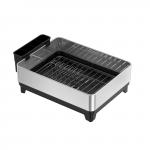 Multifunctional Kitchen Folding Dish Rack , Stainless Steel Dish Drainer and Organizer