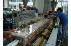 China Wood Plastic Door Panel Wpc Profile Machine / Extrusion Line Easy To Operation supplier