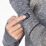 Grey Heated Thermal Underwear For Winter Outdoor Activities for sale