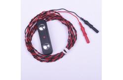 China Black Bar Electrode With Two 9 Mm Convex Disc Contacts Spaced 30mm Apart supplier