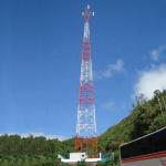 Internet Radio Wifi Broadcasting Tv 10m Lattice Steel Towers Signal Transmission for sale