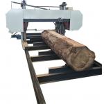 China 80HP Diesel Engine Powered Heavy Duty Horizontal Band Sawmill For Wood Processing manufacturer