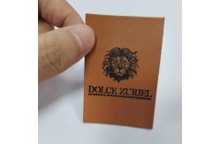 China Custom Label Embossed Leather Patches For Clothing Handbags Jeans supplier