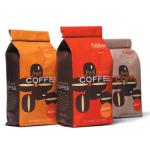 Doypack Kraft Stand Up Pouches OEM 160 Mic Gusseted Coffee Bags for sale