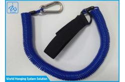 China OEM / ODM Coiled Cable Rope Tool Safety Retractable Lanyard With Carabiner supplier