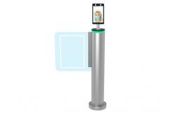 China IP54 Self Closing Cylindrical Swing Barrier Gate For Building supplier