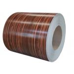1200MM Colour Coated Steel Sheet Coil 0.2MM Simulation Wood Grain JIS DIN for sale
