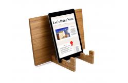 China high quality bamboo ipad holder book holder with acrylic for wholesale supplier