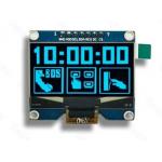 China 3.3V 1.54 Inch OLED Screen 128x64 White Blue Yellow With SPD0301 Driver IC manufacturer