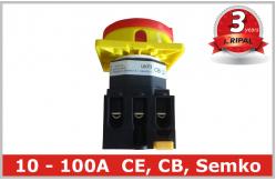China 4 Pole Rotary Isolator Change Over Switch , Module Rear Mounting supplier