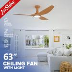 Home/Office/School Wind 6-Speed Multi-Color ABS LED Ceiling Fan With Light and Remote Control for sale