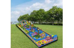 China Inflatable Large Theme Park With Maze Obstacles Big Slides Ball Pool supplier