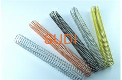 China Twin Ring 1.4mm Diameter Metal Spiral Binding Coils For Coil Books supplier