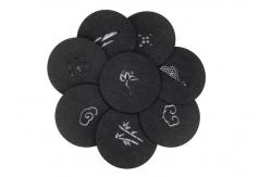 China 10cm Wool Felt Coaster Environmentally Friendly Degradable Materials supplier