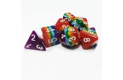 China 7 Layer Rainbow Handmade Resin Dice Crusson And Dungeon DND#RPG supplier