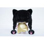 Soft Plush Cat Hat , 100% Polyester Material Washable Baby Black Cat Hat