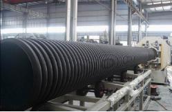 China Powerful Plastic Pipe Extrusion Line / Double Wall Corrugated Pipe Machine supplier