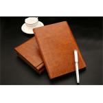 Magnetic Metal Flap A5 Ring Binder Journal , Weekly Monthly Leather Business Binder