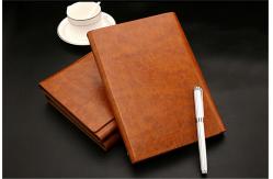 China Magnetic Metal Flap A5 Ring Binder Journal , Weekly Monthly Leather Business Binder supplier