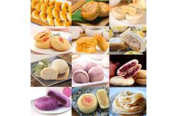 China Automatic stuffed crispy bread flaky pastry production line supplier