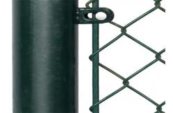 China 2.4m High Plastic Coated Chain Link Fencing Protection Facility Security Frame supplier
