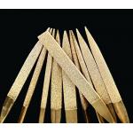 3 * 140 mm Titanium Coated Diamond Micro Files Excellent Surface Finish For Soft Metal Wood for sale
