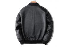 China Breathable Winter mens classic leather jackets Floral Patterned Fully Lined supplier