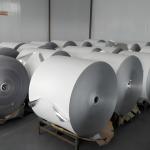 68GSM 69GSM Metallized Paper Silver Roll Paper For Label Printing for sale