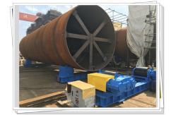 China Stationary 150T Tank Rotator Wind Tower Oil Gas Vessel Turning Roll supplier