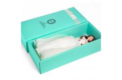 China Custom White Paperboard Boxes With Lid Folding Clothing Packaging Boxes supplier