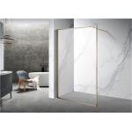 golden   Stainless Sliding 6mm Tempered Glass Shower Door 1200X2000mm for sale
