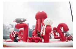 China 0.55mm PVC Tarpaulin Pink Inflatable Combos Octopus Playground CE EN71 EN14960 supplier