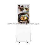 Floor Standing Foldable Capacitive Touch LCD Advertising Kiosk Display for sale