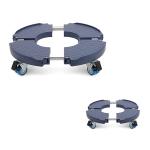 Round Shape Size Adjustable Lockable Moving Plant Stands With Wheels Factory Sale for sale