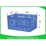 Mesh Vegetablestacking Storage Boxes , Large Big Plastic Packing Crates Collapsible for sale