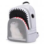 Custom 5kg Small Dog Carrier Backpack Shark Pattern Cat Holder Backpack Breathable OEM for sale