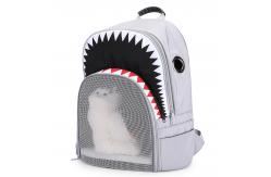 China Custom 5kg Small Dog Carrier Backpack Shark Pattern Cat Holder Backpack Breathable OEM supplier