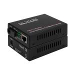 Gigabit Single Mode Media Converter PoE Unmanaged DC48V 1310/1550nm 20KM SC Fiber for sale