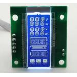 White Backlight 14 Segment LCD Display Screen Blue Background HTN LCD Display for sale