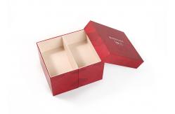China 2 Tiers Red Cardboard Candy Boxes Packaging Mid Autumn For Mooncake supplier