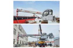 China Yellow Ship Mobile Harbour Crane 5T 10T Offshore Ship Deck Cranes supplier