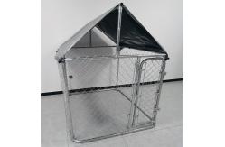 China Galvanized Chain link wire mesh with waterproof canopy dog cage supplier
