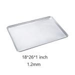 26 x 18 inch 1.2mm perforated metal tray perforated flat baking sheet perforated aluminum sheet wire-in-the-rim sheet tray for sale