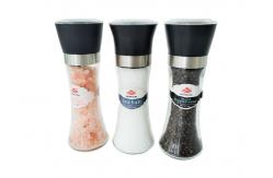 China Plastic Salt And Pepper Grinder Set With 180ml Capacity supplier
