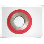 Any Size Any Color Oil Resistant Aging Resistant   Polyurethane Wheels Coating with Iron Core for sale