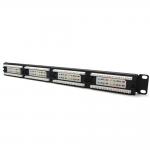 24 Port UTP Server Patch Panel , T568A / T568B Cat 5E Patch Panels for sale